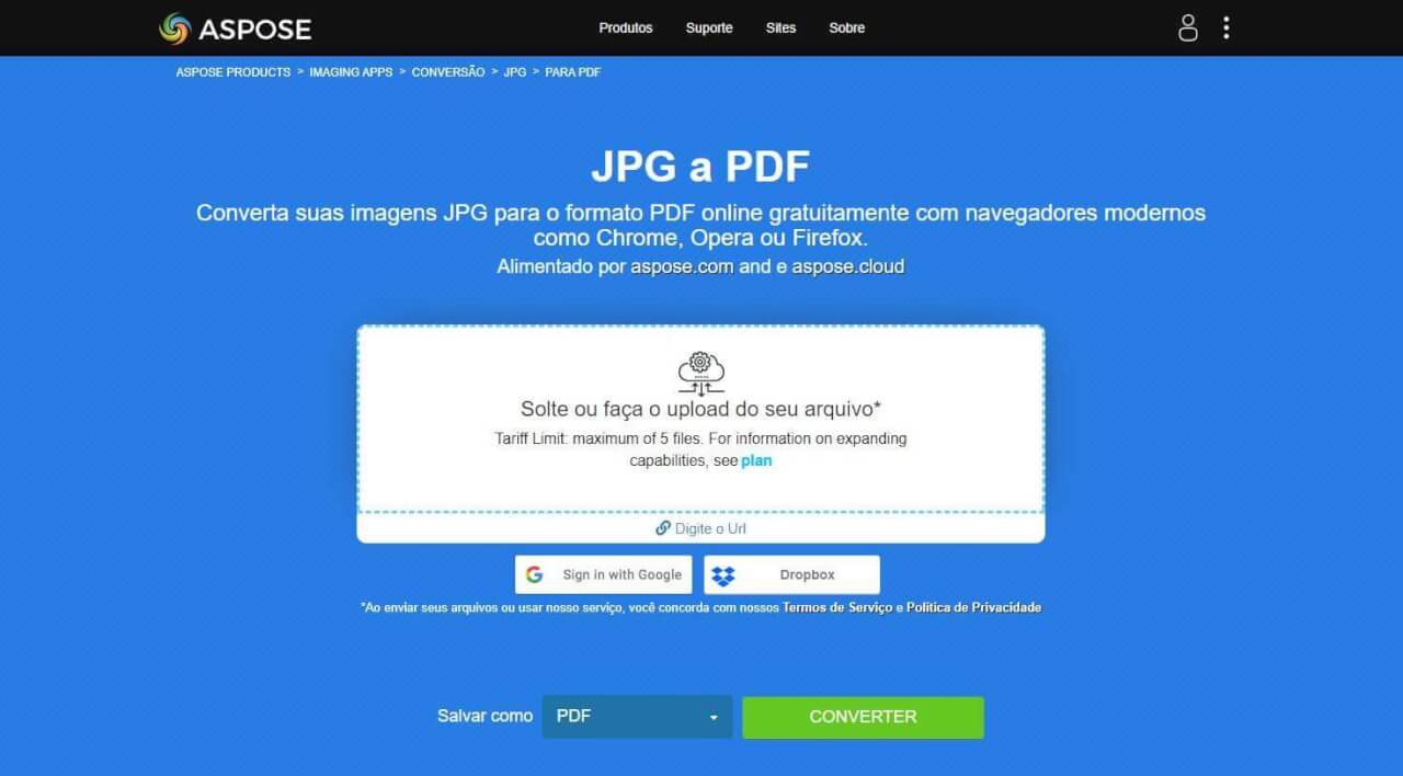 Aspose JPG to PDF