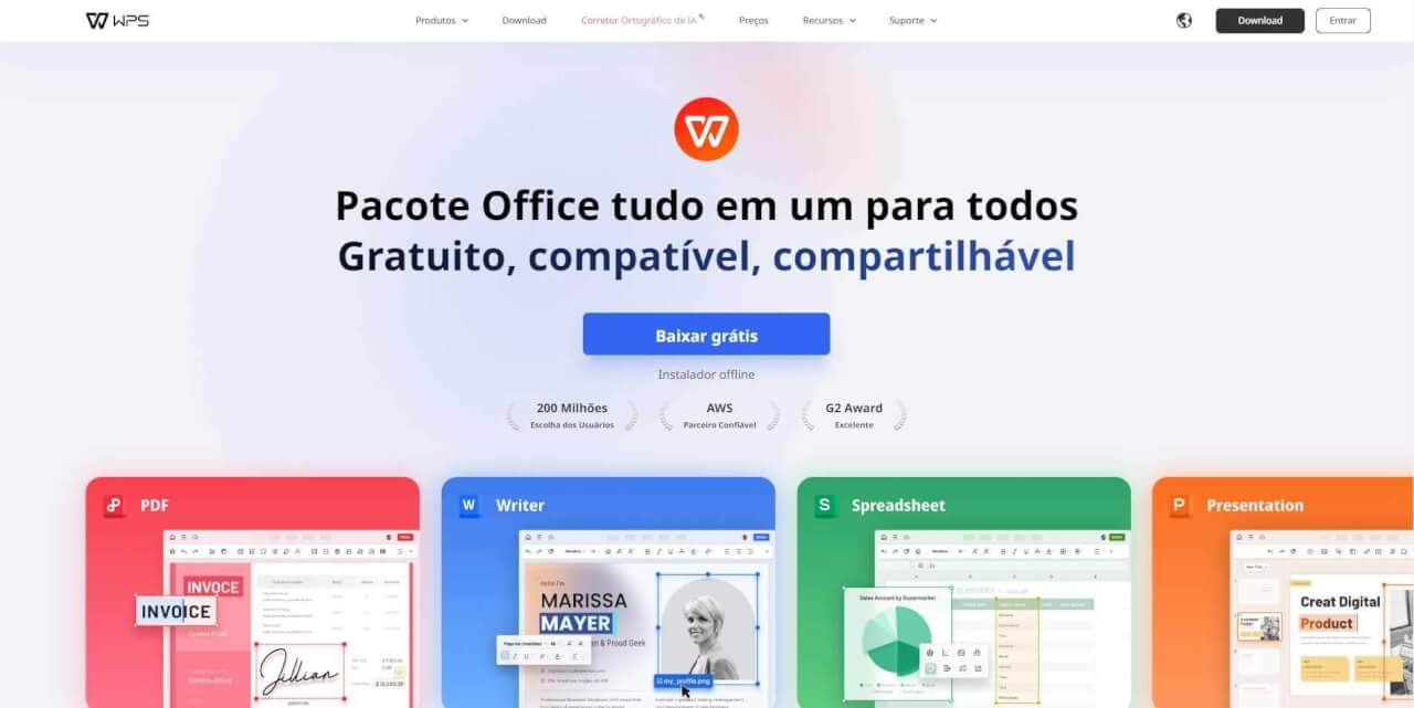 Baixando o WPS Office