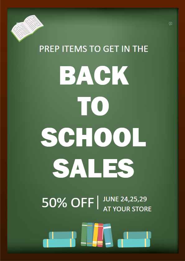 Sales flyer template