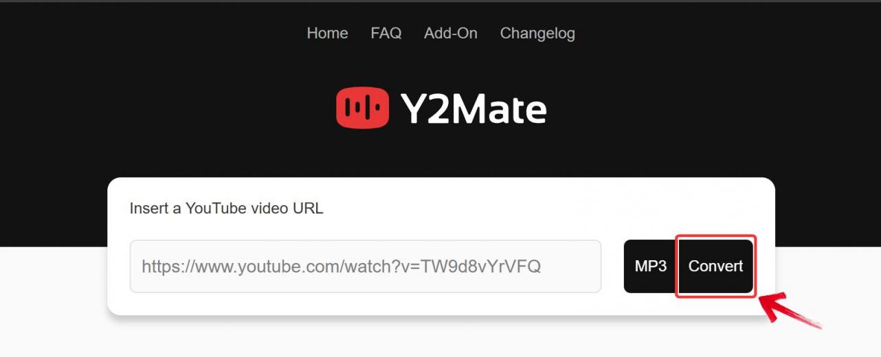 Y2Mate Convert YouTube video to MP3
