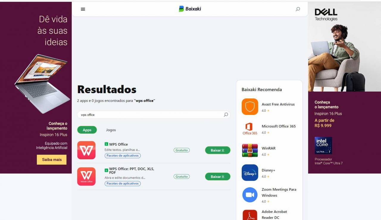 buscando o WPS no Baixaki buscando o WPS no Baixaki