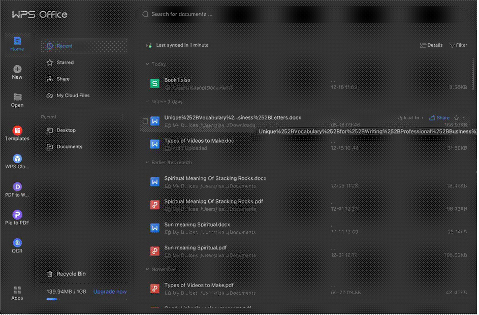 Access all files now