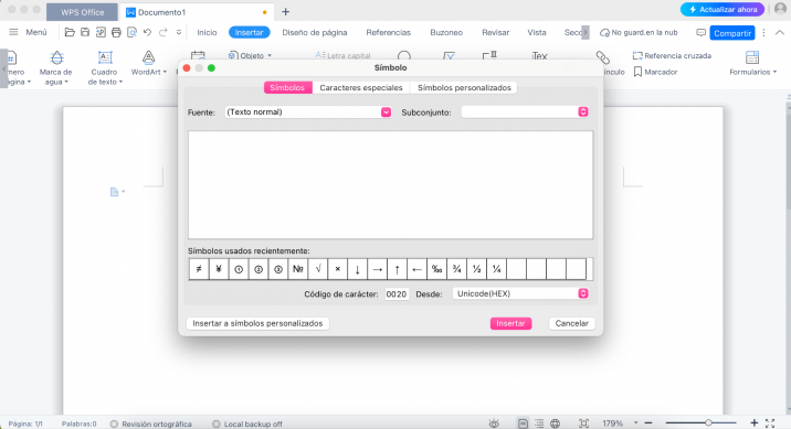 Elige una casilla vacía u otro símbolo para las casillas de verificación