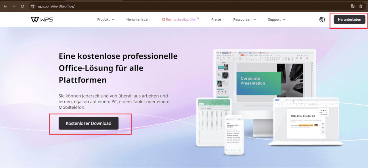 Laden Sie WPS herunter