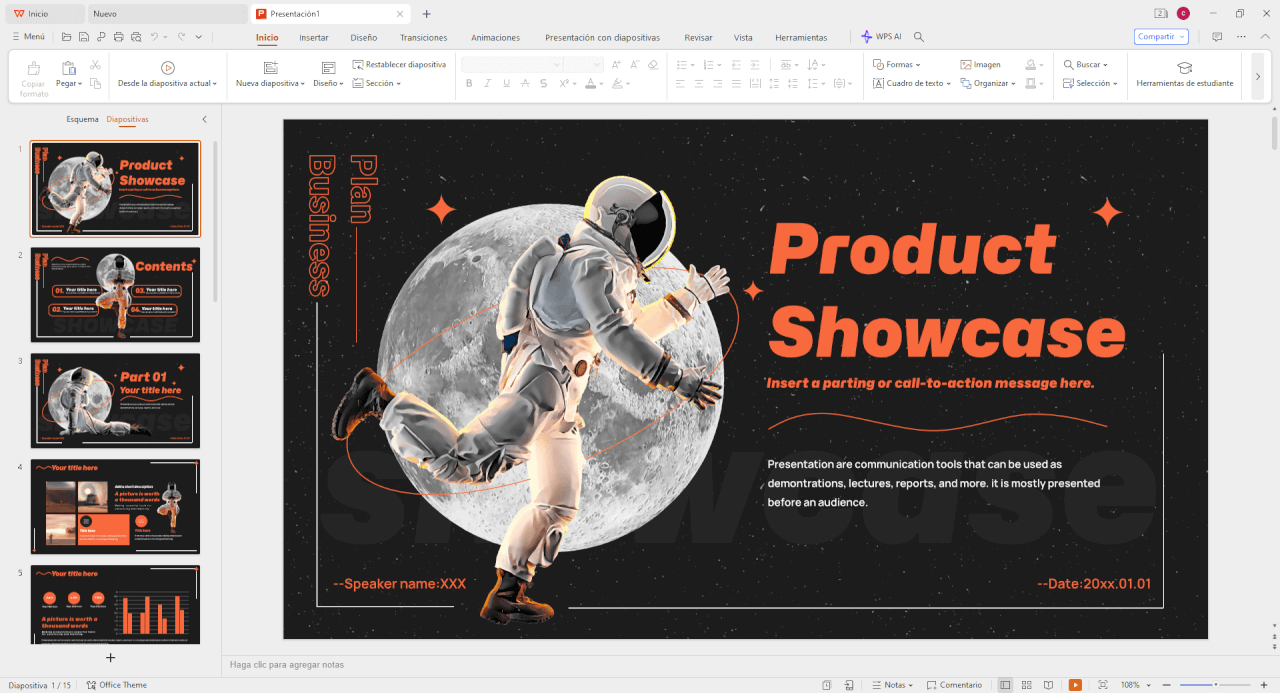 Crear presentación con la alternativa gratuita de PowerPoint