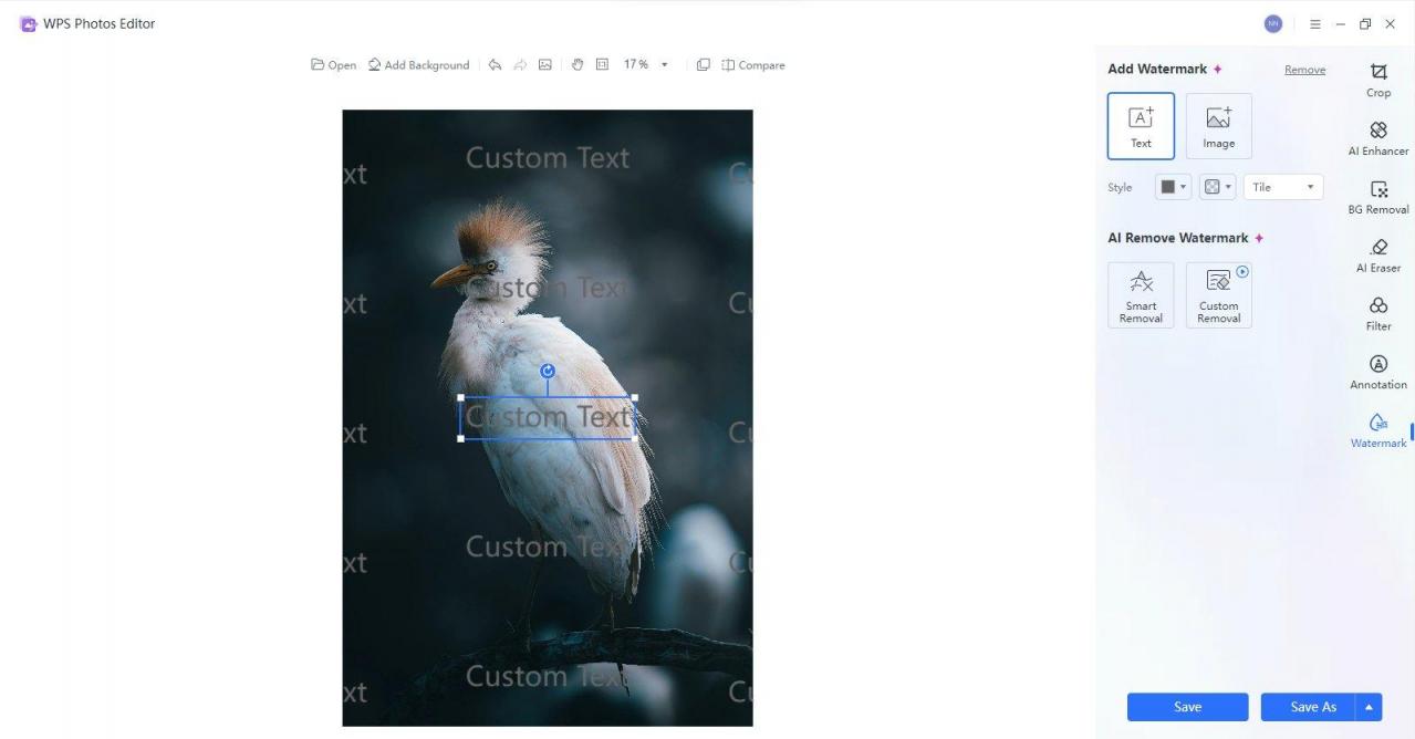 WPS Photos Watermark