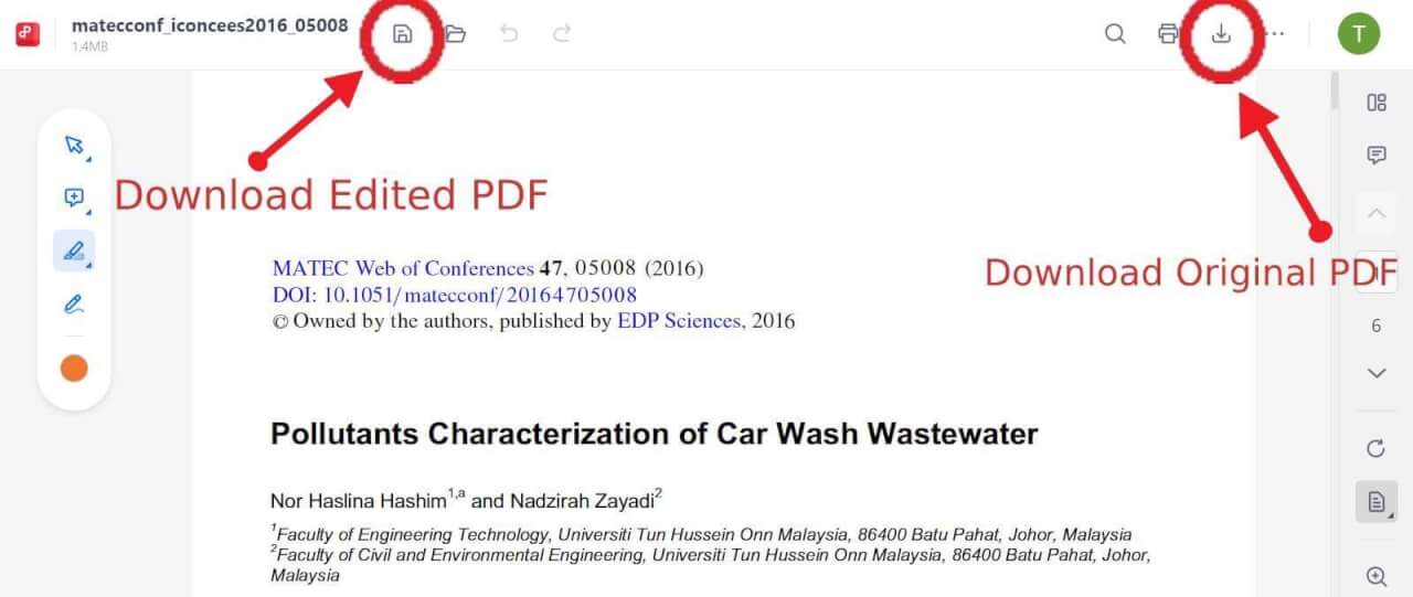 WPS PDF Extension Save PDF