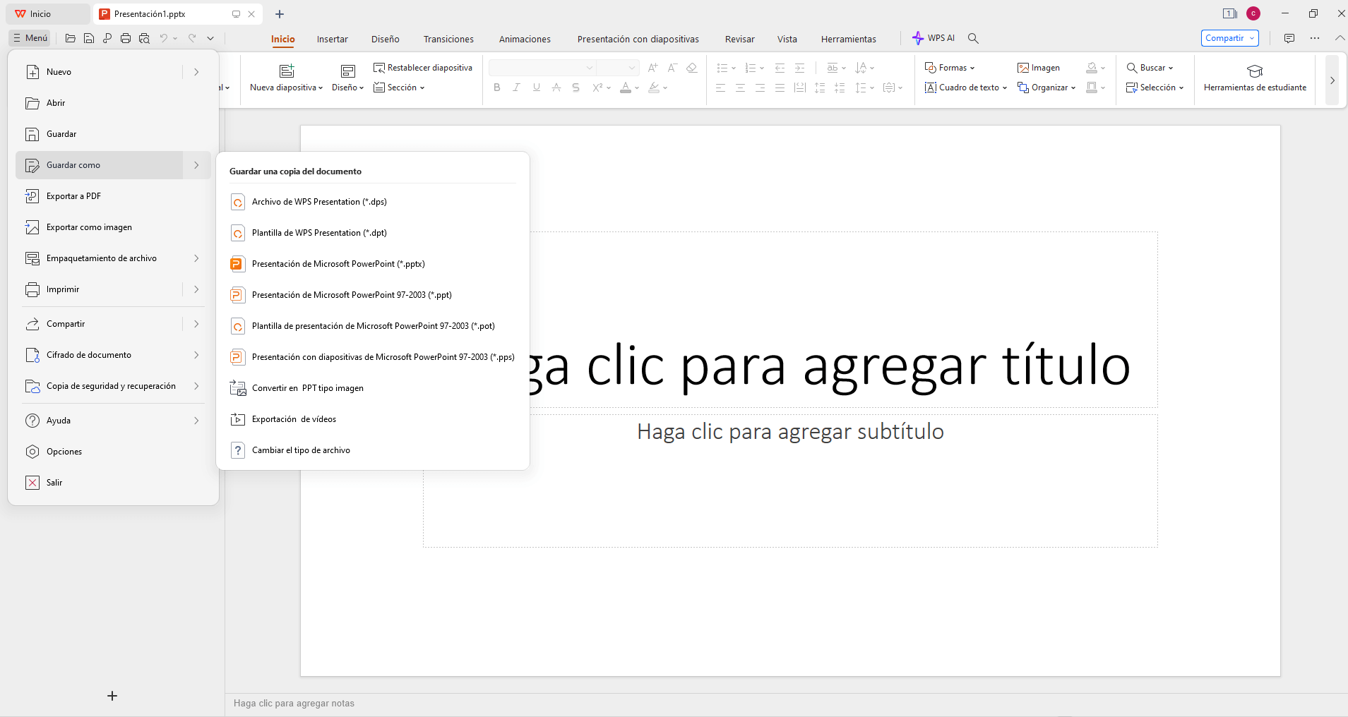 alternativa gratuita a la última versión de PowerPoint