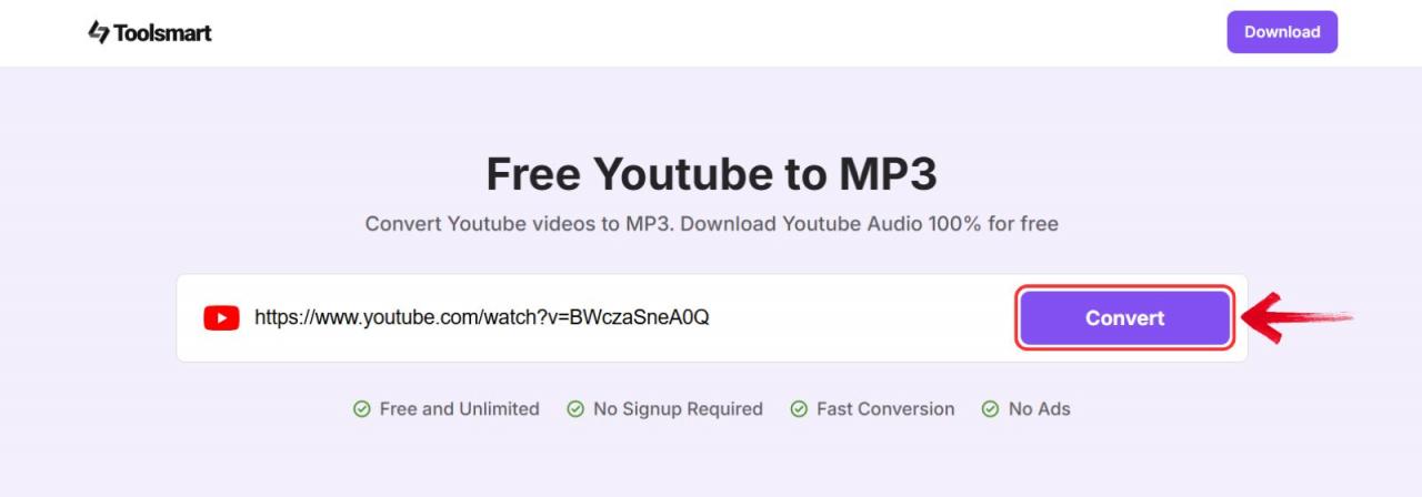 Convert YouTube to MP3