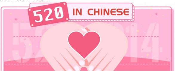 What is the meaning of 520?520 meaning in chinese is i love you?