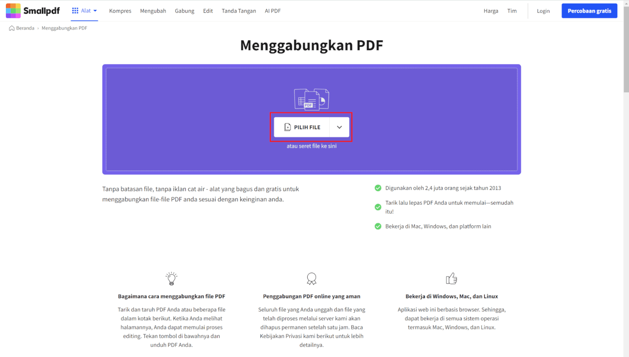 Pilih file untuk diunggah.