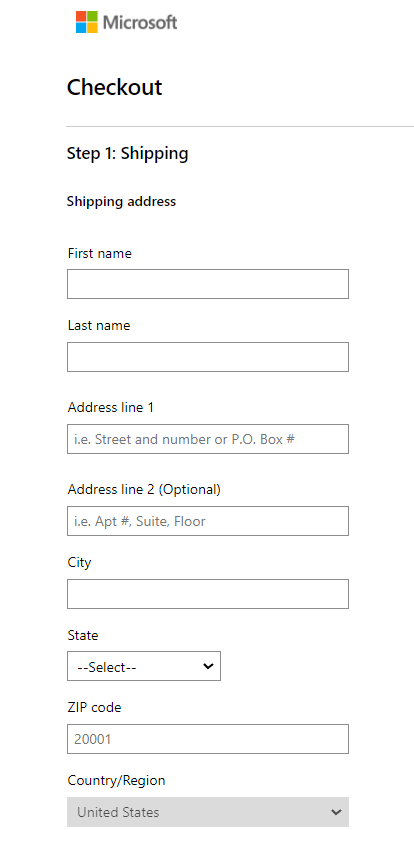 Enter your payment information