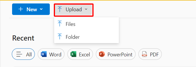Choose Files or Folder