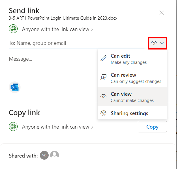 Set up permission