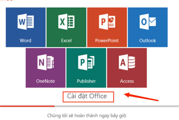 Cài đặt Office trên cửa sổ