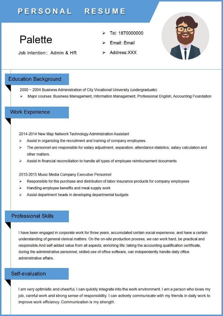 Simple Blue Resume