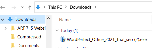 open your downloaded filed