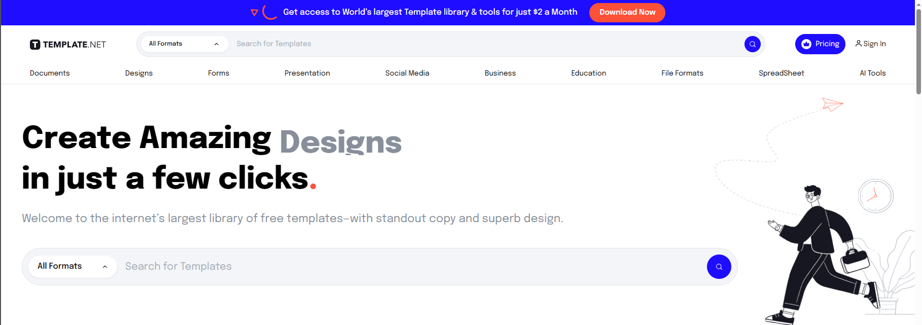 template.net website