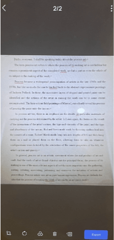 WPS Office document scanned