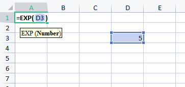 exponents in excel’