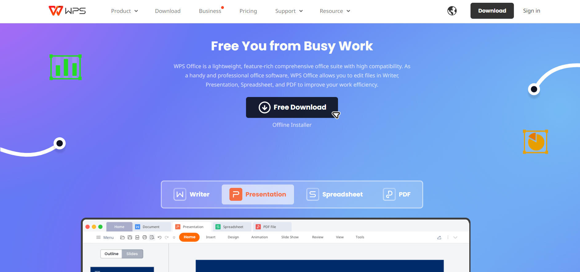 Alternative to Excel color alternate rows - main page for WPS Office