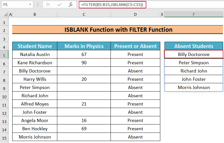 Guide to Use ISBLANK Function in Excel (Easy & Fast)