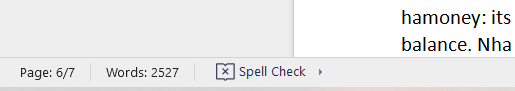 Status bar