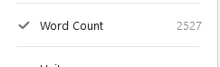 active word count