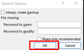 save the file as read-only