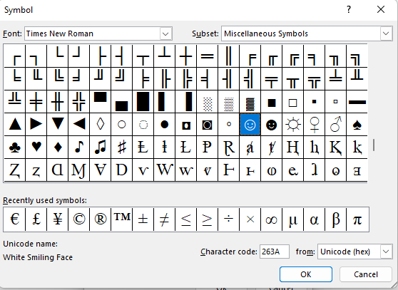 Microsoft Word Checklist symbol