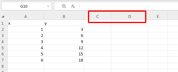 Column data in WPS