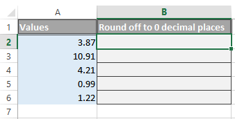Excel sample data