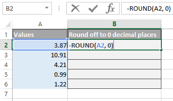 Excel num_digits argument