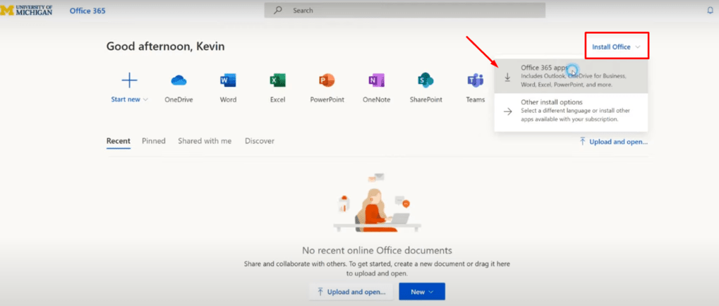 install Office 365 apps