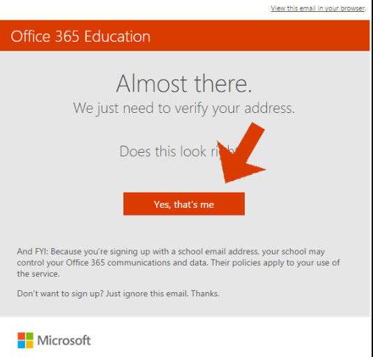 email notification