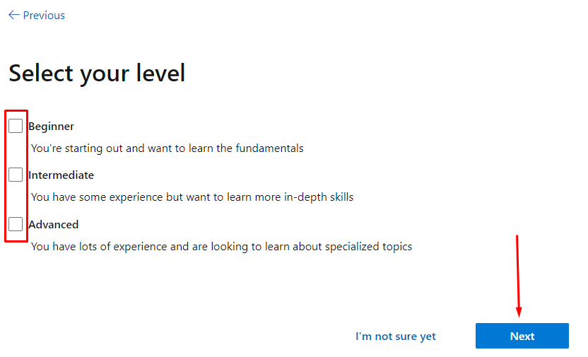 expert level selection
