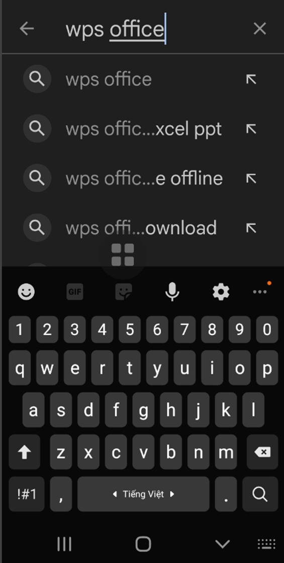 Search wps office