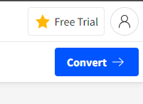 the Convert button