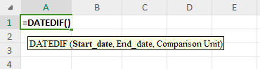 DATEDIF Function