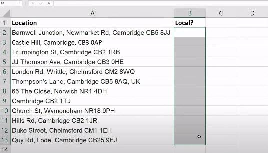 Excel Contains Formula