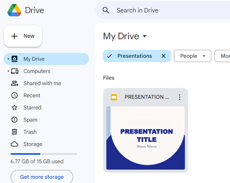 Select your gg slide