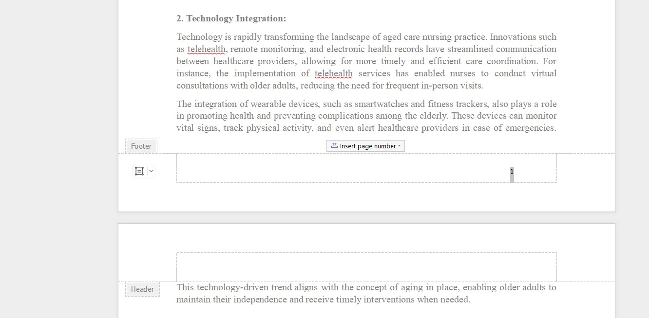 Removing Header & Footer in WPS Office