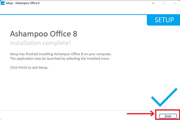 Ashampoo office 8 installation complete