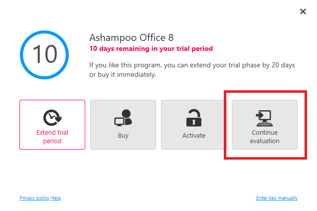 Ashampoo office 8 subscription