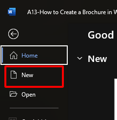 Set Up the Document