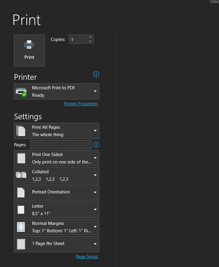 Business Cards print
