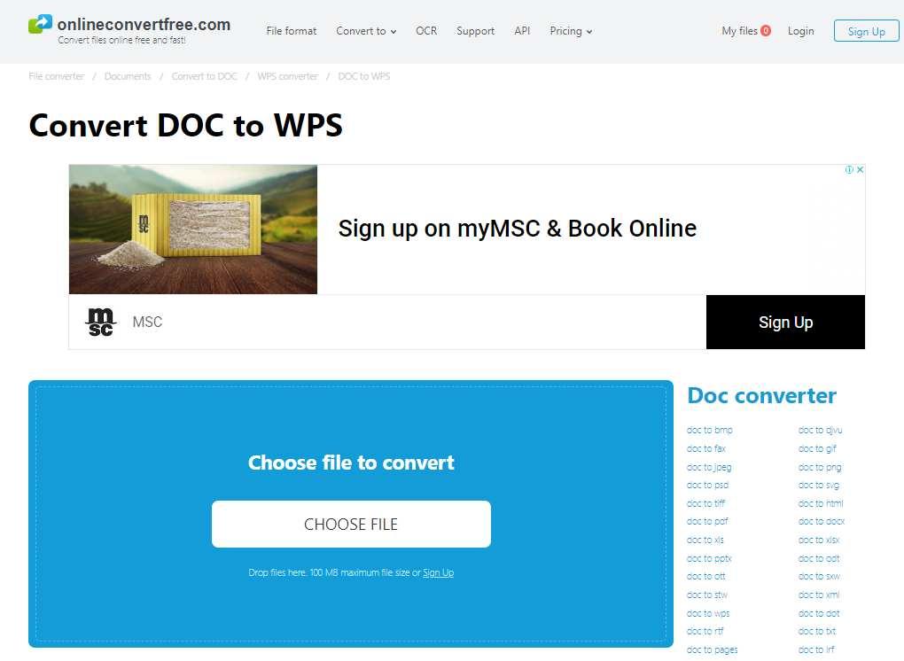 Online Convert Free home