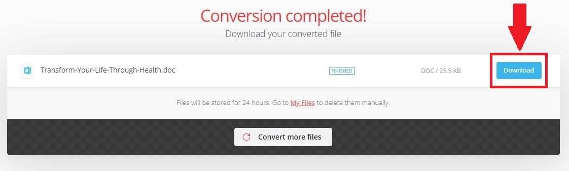 Convertio Download DOC File