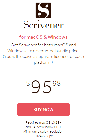 Scrivener Bundle packages