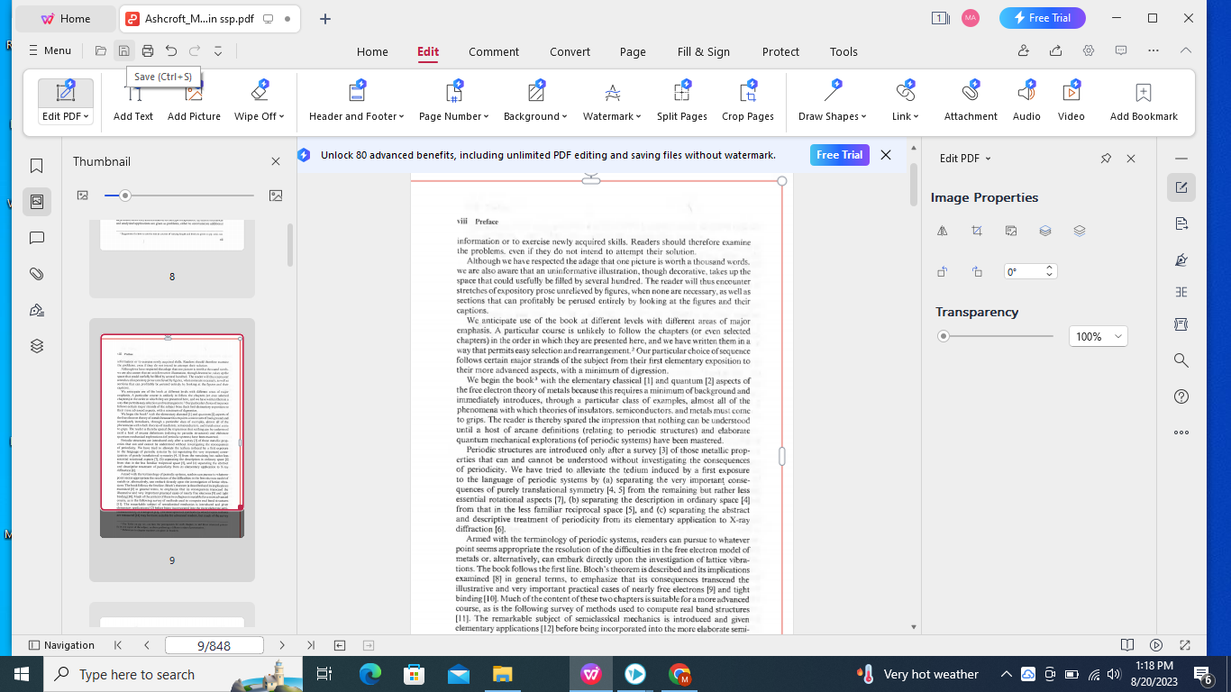 save pdf with shortcuts
